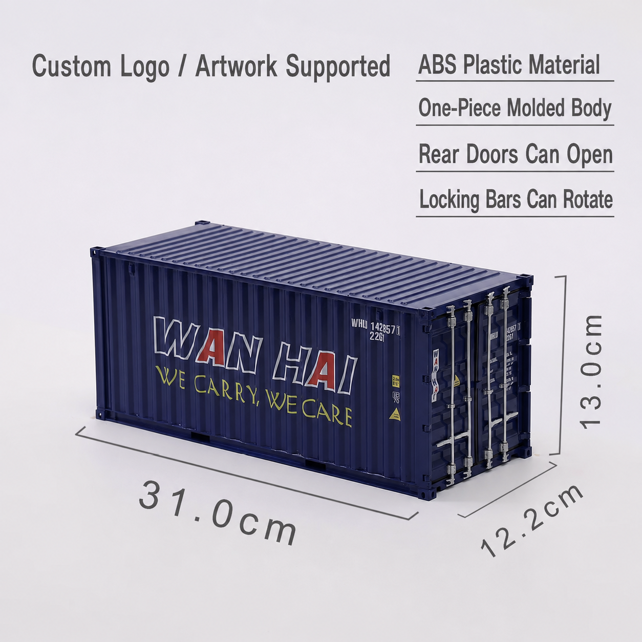 Custom 40ft container scale model